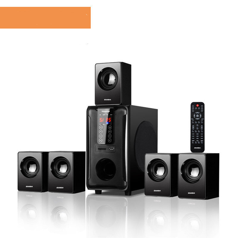 GoldPo Home Theater Speakers System Bluetooth Aux Wooden Subwoofer-Speaker-LifeGetsEasy