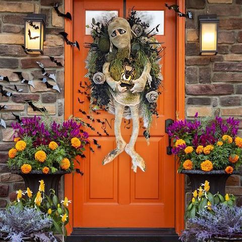 Mummy Trick Or Treat Halloween Garland Door Decoration-Seasonal & Holiday Decorations-LifeGetsEasy