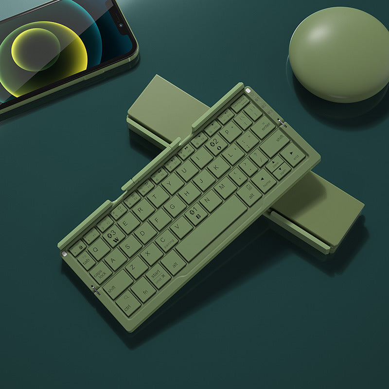 Mini Folding Wireless Bluetooth Keyboard Keypad Android Iphone Tablet-Office Supplies-LifeGetsEasy