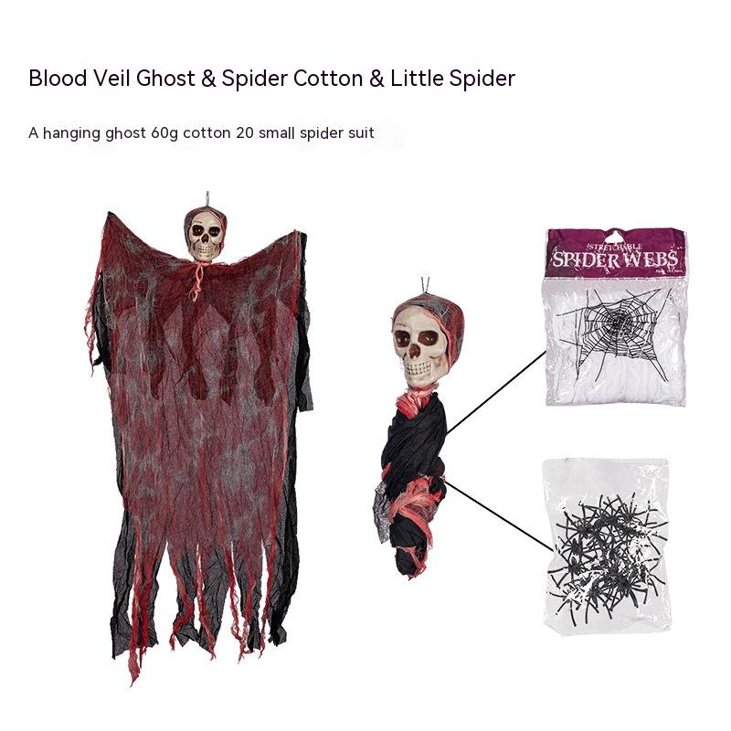 Halloween Hanging Ghost Pendant Dyed Blood Window Decoration-Mask-LifeGetsEasy