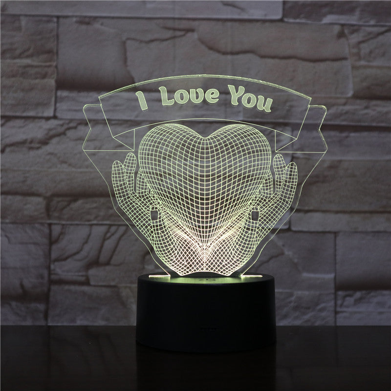 Valentines Day Gift Hands Holding Love 3D Night Light-Gift-LifeGetsEasy