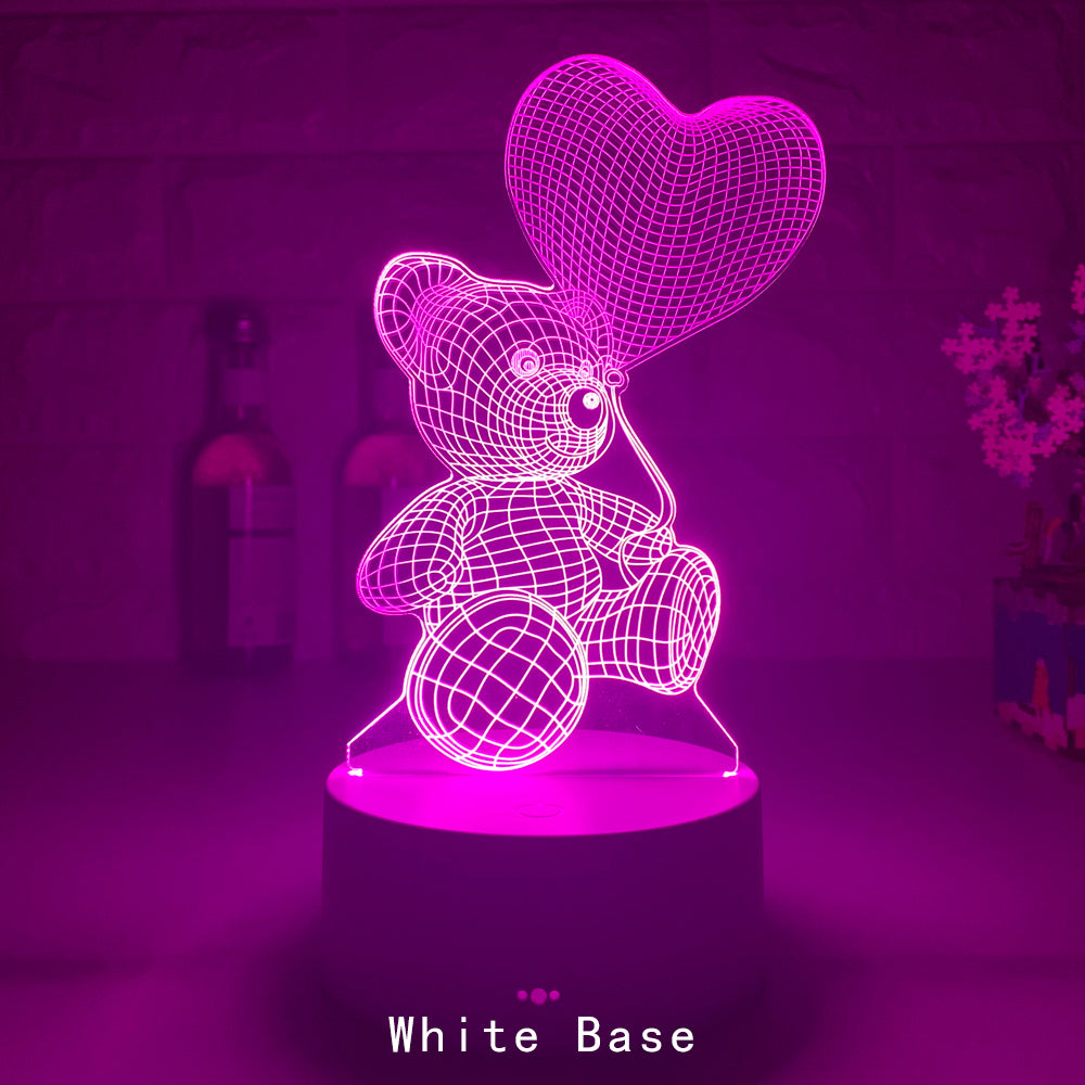 Valentines Day Love Bear Series 3D Light-Bear-LifeGetsEasy