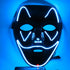 Halloween Blue Neon Mask-Health & Beauty-LifeGetsEasy