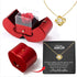 Valentines Day Red Apple Jewelry Box Necklace With Flower-Gift-LifeGetsEasy