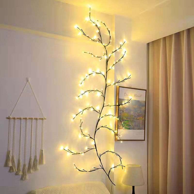Bedroom living Room Vine With Lights Flexible DIY Willow Vine Branch LED Light-Art-LifeGetsEasy