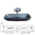Pure Color Bathroom Tempered Glass Table Hand Washing Sink-Sink-LifeGetsEasy