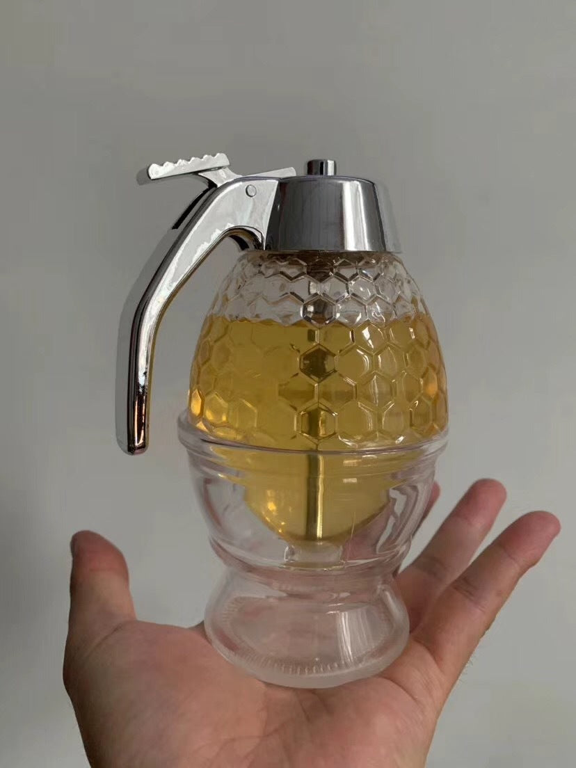 Squeeze Bottle Honey Jar Container Bee Drip Dispenser-Kitchen Accessories-LifeGetsEasy