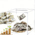 Transparent Acrylic Clear Unopenable Money Bank-Money Bank-LifeGetsEasy