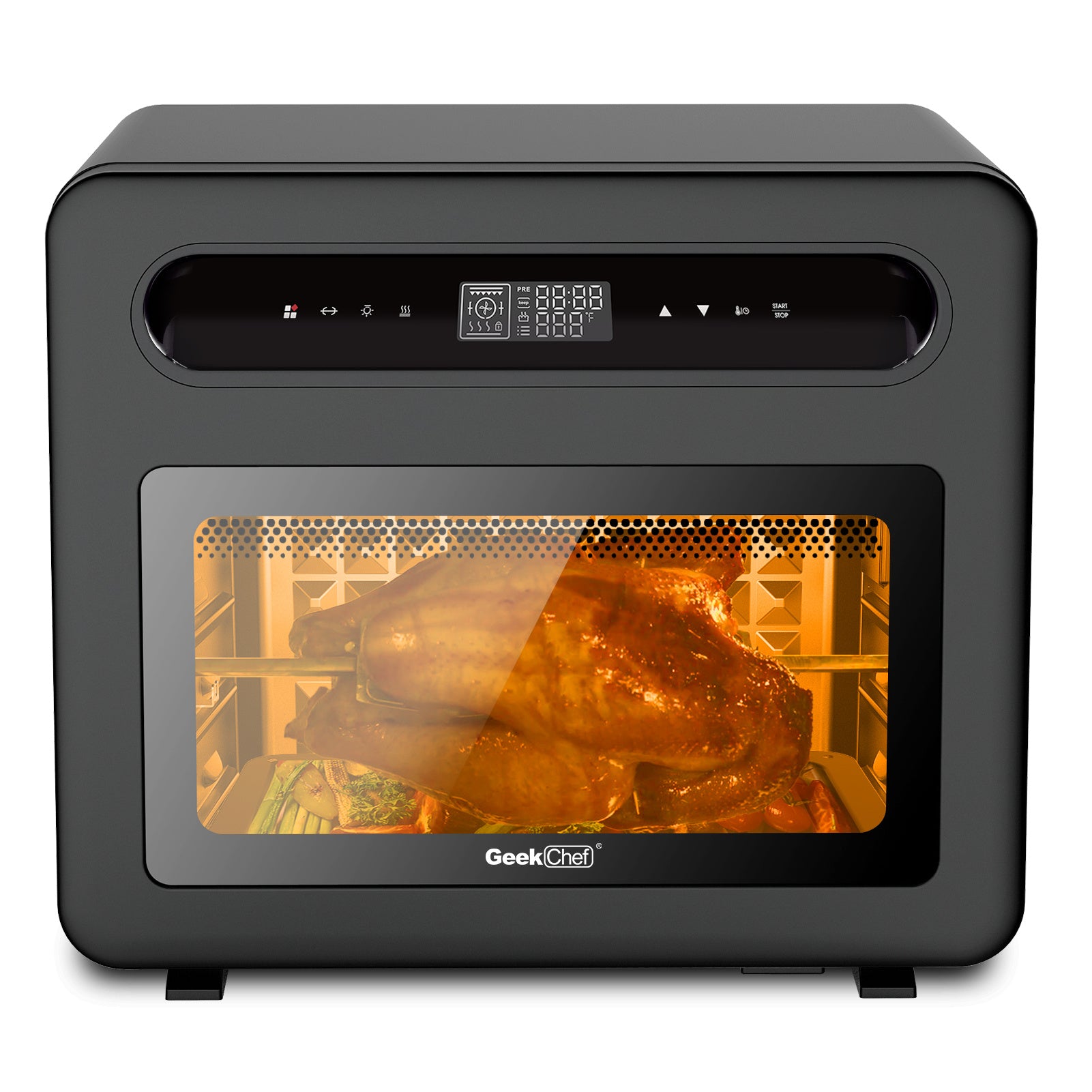 Geek Chef Steam Air Fryer Toast Oven Combo 26 QT 50 Cooking Presets Turkey Pizza Chicken-Air Fryer Oven-LifeGetsEasy