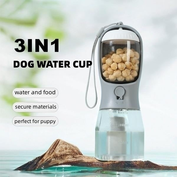 Pet Travel Trio Water, Food & Waste All-in-One Cup-Pet Accessories-LifeGetsEasy