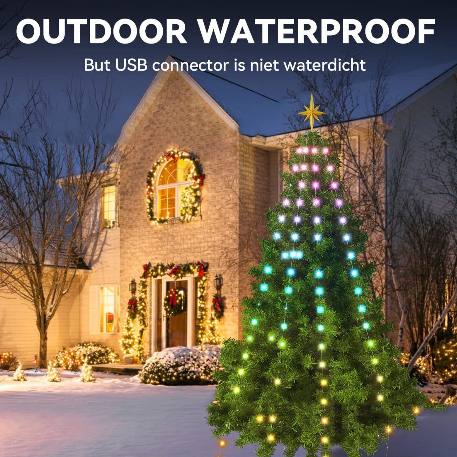Color Changing RGB Christmas Tree Lights-Seasonal & Holiday Decorations-LifeGetsEasy