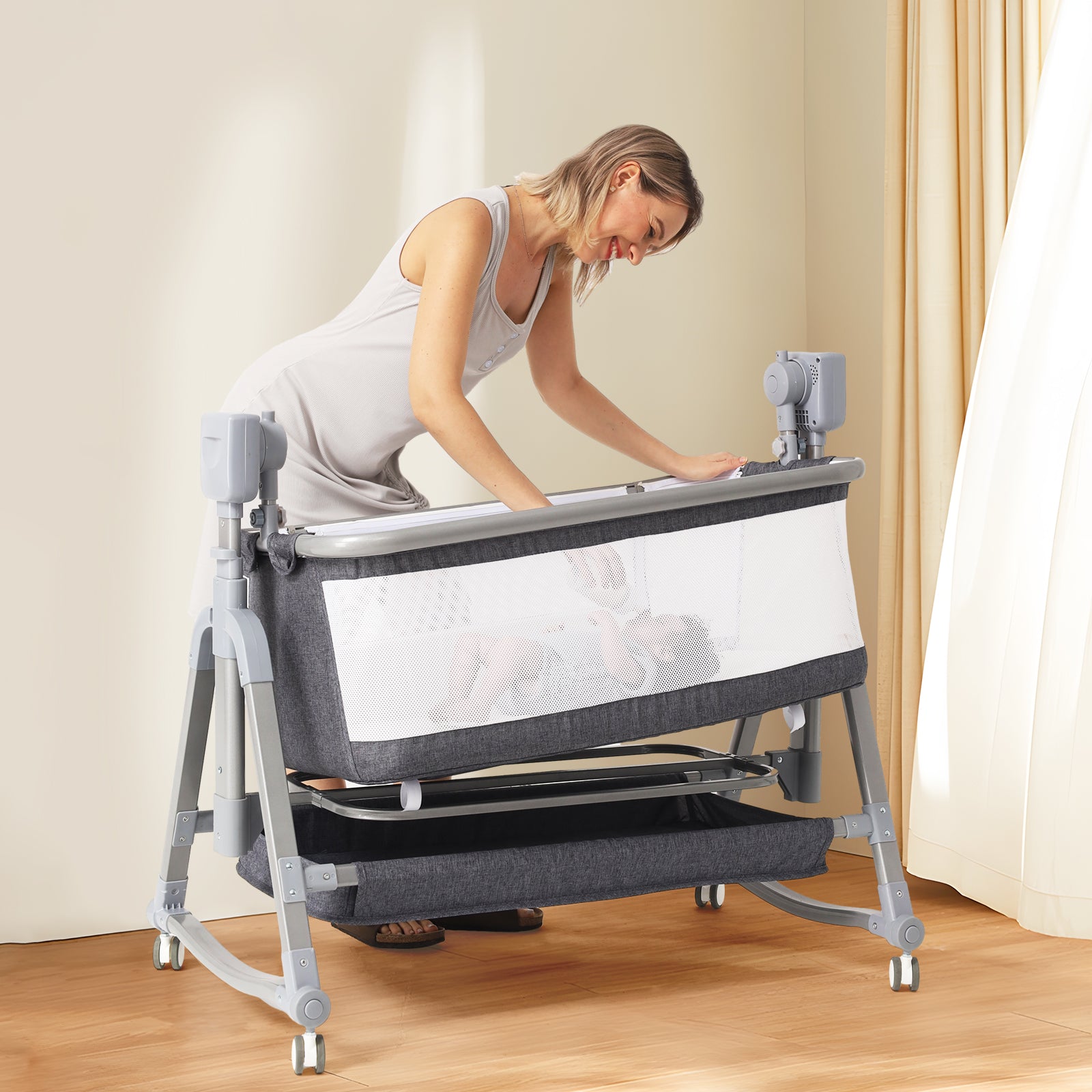 Baby Bassinet Bedside Sleeper 3 In 1 Baby Crib-Baby Bed-LifeGetsEasy