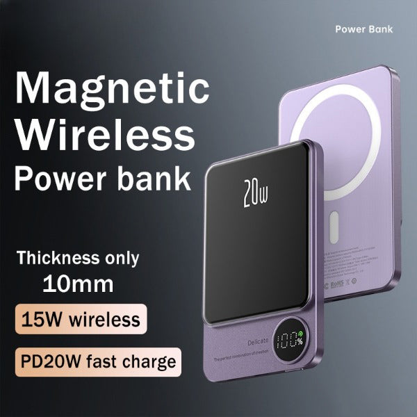 10000mAh Magnetic Wireless Power Bank Battery-Electronics-LifeGetsEasy