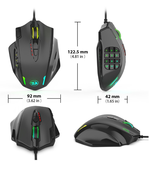One-Hander Mouse With Side Buttons-Electronics-LifeGetsEasy