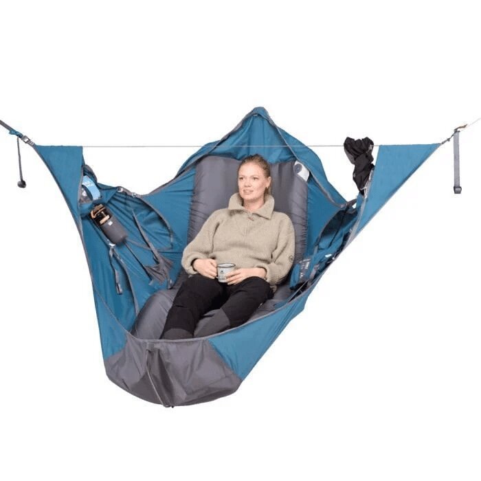 Flat Outdoor Sleeping Hammock Tent With Bug Net And Suspension Kit-Seasonal & Holiday Decorations-LifeGetsEasy