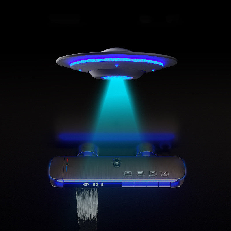 Dual Digital Display Ambient Light Thermostatic WallMount Shower Set-Bathroom-LifeGetsEasy