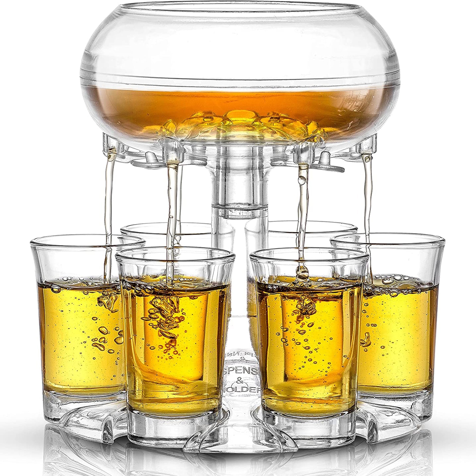 6-Shot Glass Dispenser Holder Wine Whisky Beer Dispenser-Kitchen Appliances-LifeGetsEasy