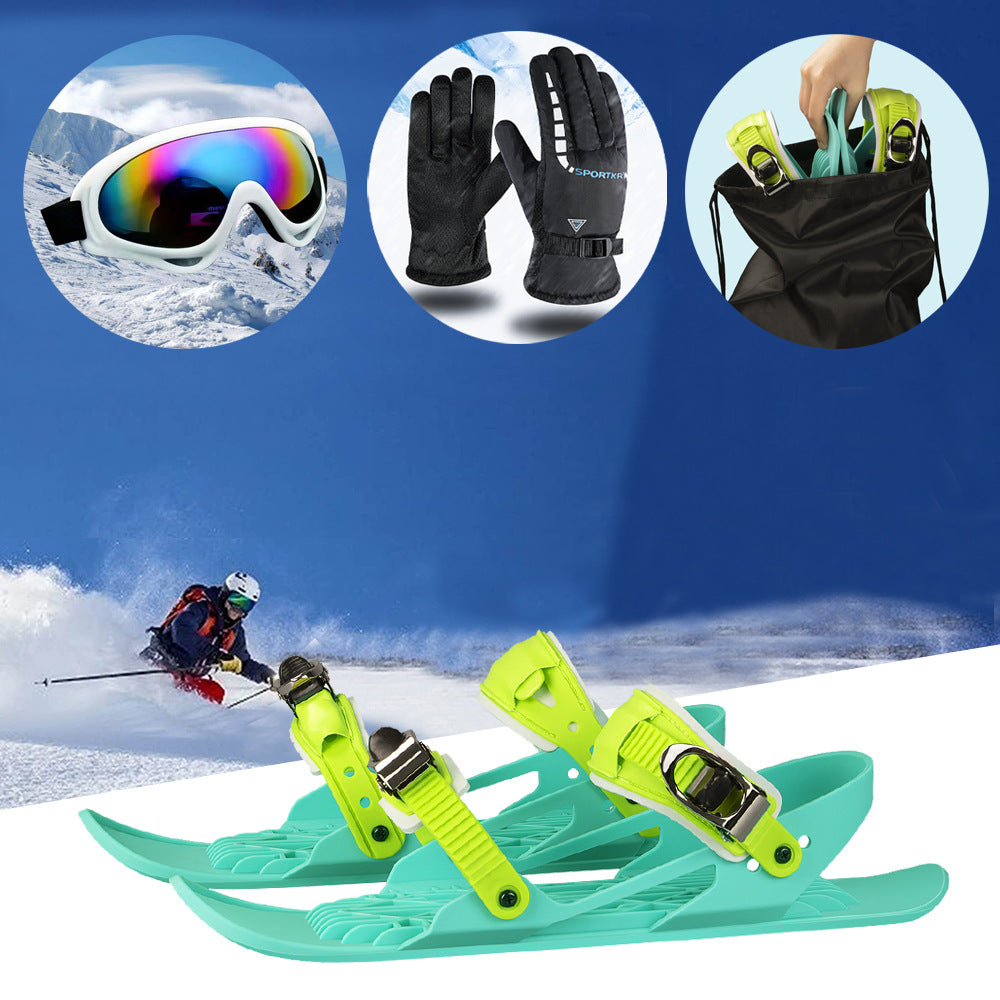 Adjustable Ski Skates Portable Short Skiboard-Fitness-LifeGetsEasy