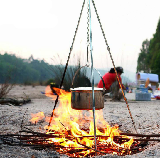 Outdoor Campfire Tripod Hanging Pot-Seasonal & Holiday Decorations-LifeGetsEasy