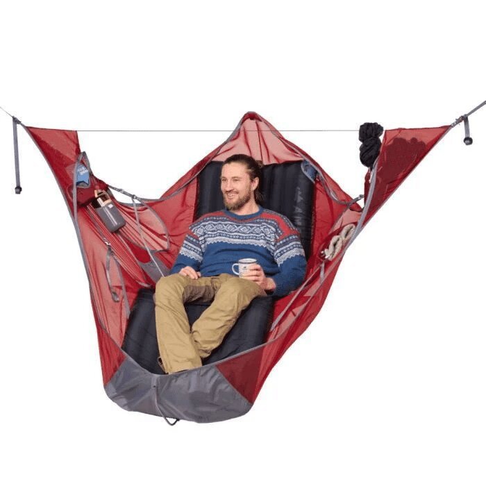 Flat Outdoor Sleeping Hammock Tent With Bug Net And Suspension Kit-Seasonal & Holiday Decorations-LifeGetsEasy