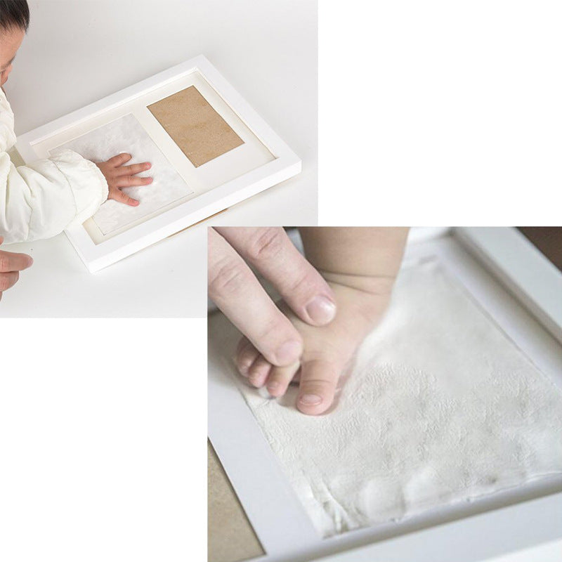 Baby Handprint/FootPrint Mud Set With Custom Picture-Art-LifeGetsEasy