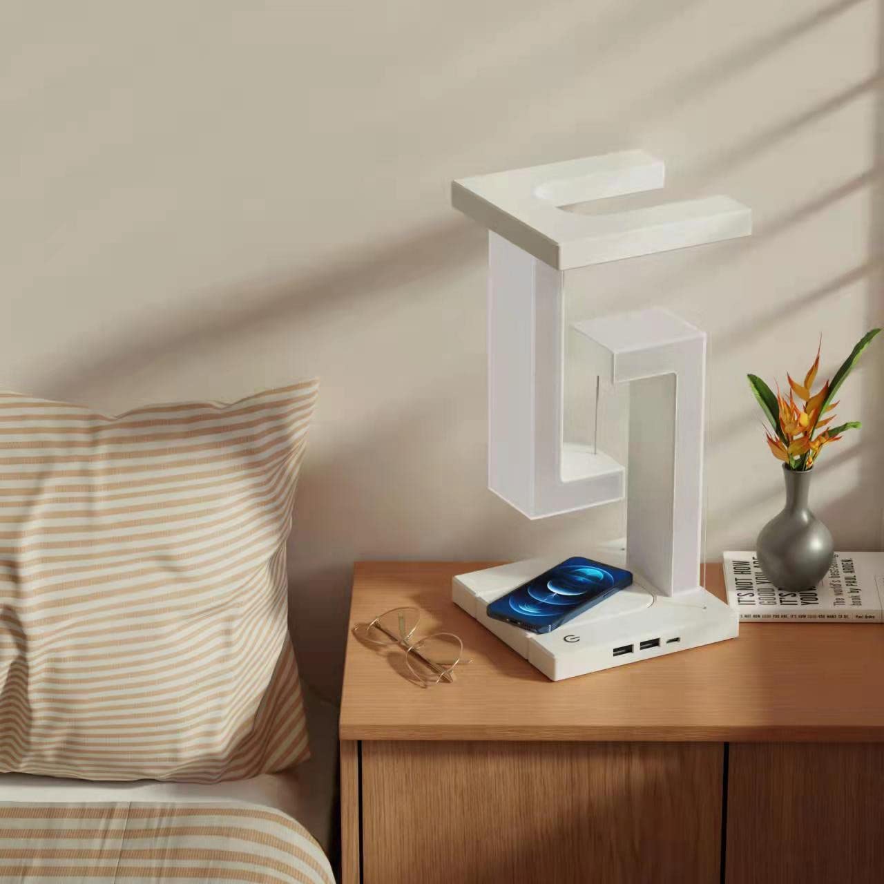 Balance Lamp Floating Wireless Smartphone Charging-Electronics-LifeGetsEasy