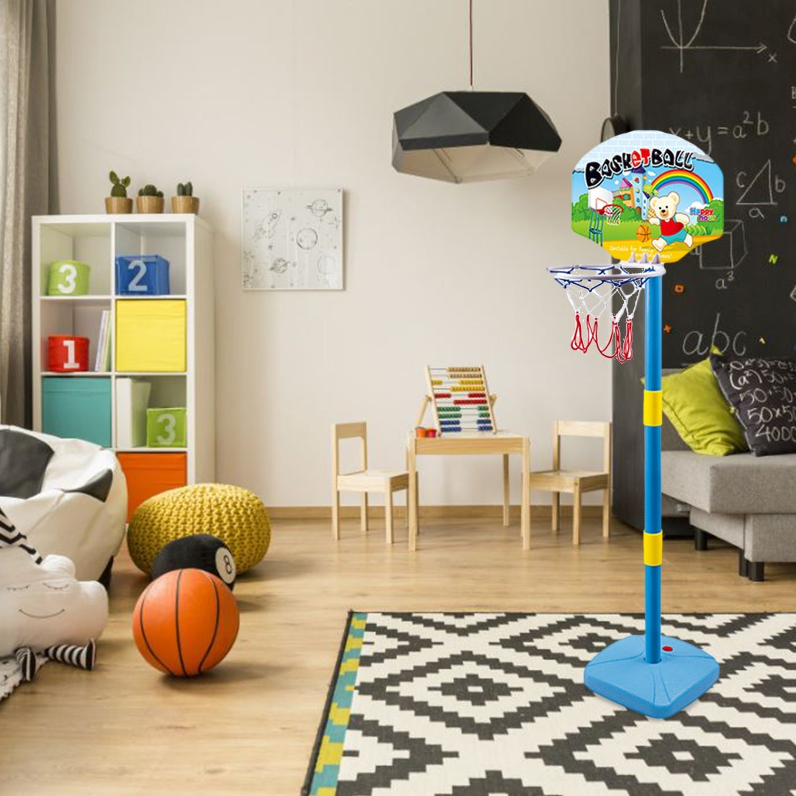 Indoor And Outdoor Liftable Basketball Hoop Sports Toys-Toys & Games-LifeGetsEasy