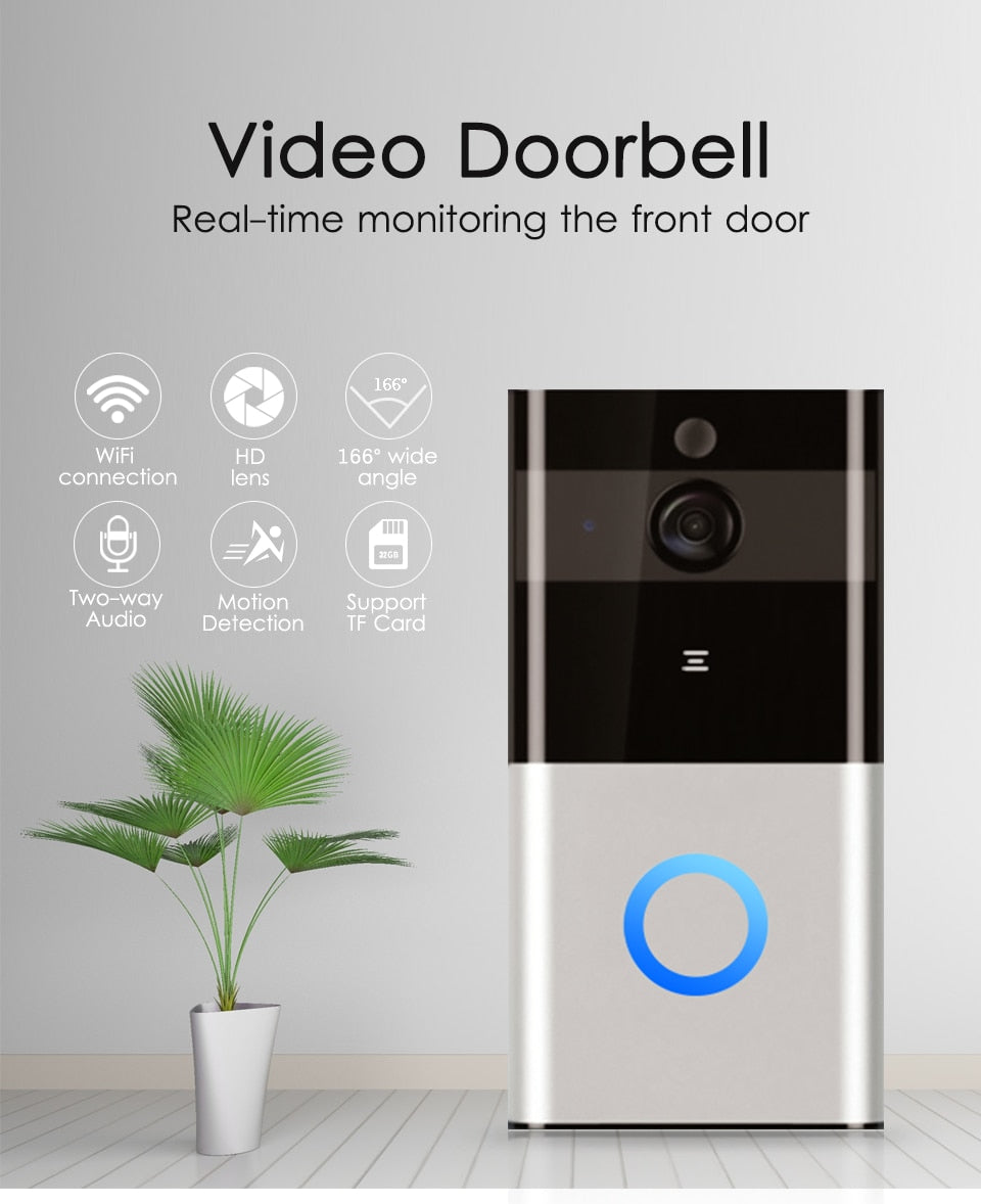 Smart Wireless Doorbell With Camera | Night View-Electronics-LifeGetsEasy