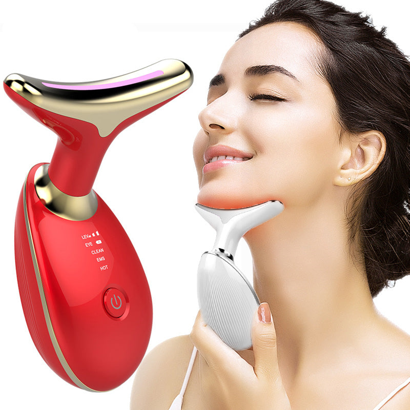 EMS Electric Thermal Neck Lifting And Tighten Massager-Health & Beauty-LifeGetsEasy